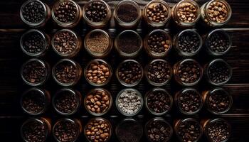 arôme de café des haricots remplit le café magasin généré par ai photo