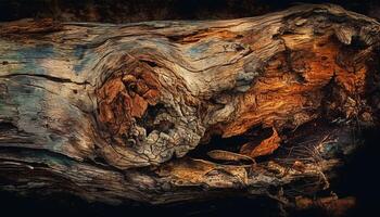 été paysage vieux pin arbre tronc abstrait généré par ai photo