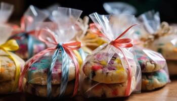 fait maison biscuits, des sucreries, et des chocolats sucré indulgence généré par ai photo