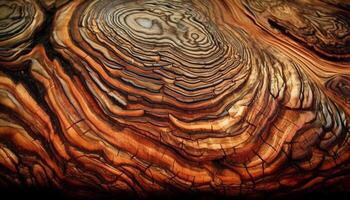 Naturel modèle de vieux Charpente sur arbre tronc généré par ai photo