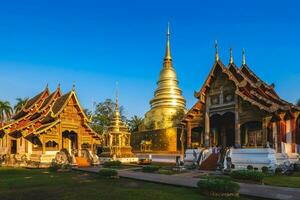 stupa à wat phra chanter dans chiang Mai, Thaïlande photo