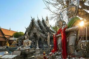 wat si suphan, alias argent temple, dans chiang Mai, Thaïlande photo