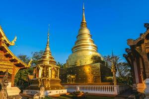 stupa à wat phra chanter dans chiang Mai, Thaïlande photo