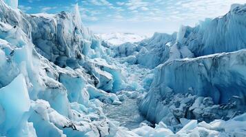 impitoyable froid surface de la glace feuille. Créatif Ressource, ai généré photo