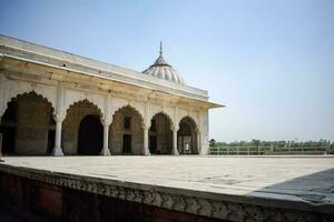 architectural détails de lal qila - rouge fort situé dans vieux Delhi, Inde, vue à l'intérieur delhi rouge fort le célèbre Indien Repères photo