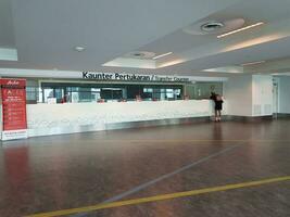 Kuala lumpur, Malaisie dans mai 2023. transfert compteur à klia aéroport Terminal 2 photo