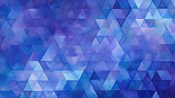 abstrait Contexte Caractéristiques une mélange de blues et violets avec complexe géométrique formes. établi avec génératif ai photo