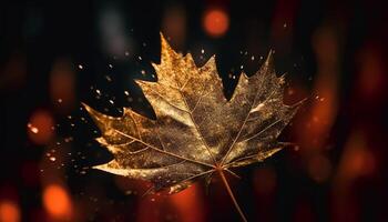 vibrant l'automne feuilles chute, création coloré modèle généré par ai photo