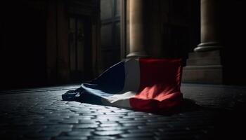 vieux façonné architecture taille patriotisme et histoire généré par ai photo