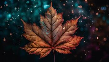 vibrant l'automne couleurs chute de érable arbre généré par ai photo