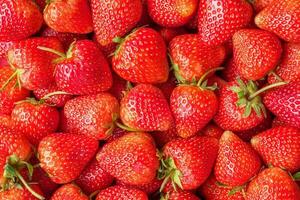 Frais biologique rouge fraise fruit Contexte photo