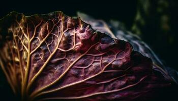 Frais biologique radicchio salade, une en bonne santé gourmet apéritif pour l'automne généré par ai photo