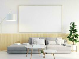moderne Accueil intérieur maquette dans mur vivant pièce templete minimal confortable conception photo