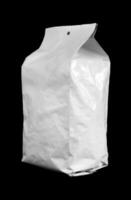 blanc froissé Plastique sac maquette photo