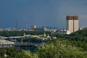 aérien vue de Moscou ville. centre de Moscou photo