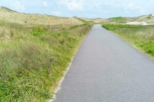 chemin dans dune paysage à le Nord mer photo