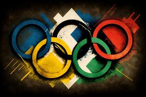 ai généré olympique Jeux symbole photo