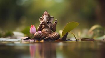 ganesha illustration, ganesh chaturti, ganesh, ganesh, Seigneur ganesh, Seigneur ganesh. ai généré photo