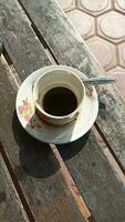 tasse de café noir photo