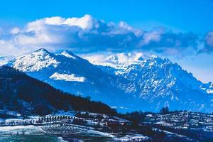 panoramas alpins enneigés photo