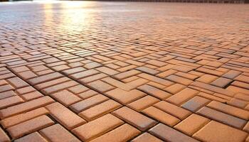 géométrique formes dans une rangée sur texturé pierre Matériel surface généré par ai photo