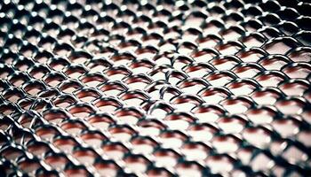 interverrouillé acier Chaînes créer texturé métallique toile de fond pour affaires industrie généré par ai photo