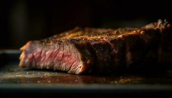 juteux grillé filet steak, cuit à la perfection généré par ai photo