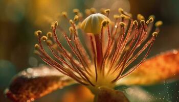 vibrant fleurs sauvages dans prairie, entouré par la nature généré par ai photo