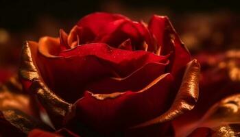 vibrant tulipe bouquet taille l'amour et romance généré par ai photo