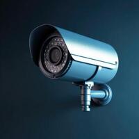 Sécurité caméra ou vidéosurveillance dans maison, vidéo surveillance caméra, ai généré. photo