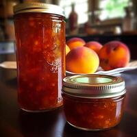 nectarine Confiture. génératif ai photo