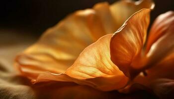 vibrant Jaune pétale, Frais beauté dans la nature généré par ai photo