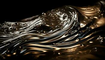 écoulement l'eau crée abstrait vague modèle toile de fond généré par ai photo