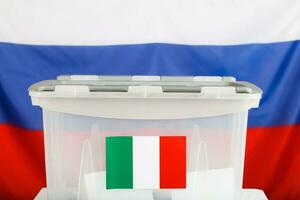 scrutin boîte pour italien citoyens résident à l'étranger. photo
