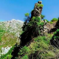 sommet d'une colline dans la nature montagneuse photo