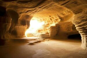 Stock photo de une conception à l'intérieur la grotte la photographie généré ai