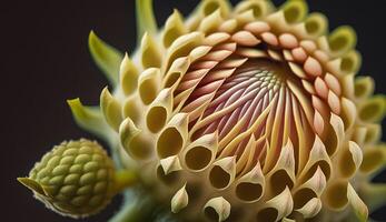 la nature beauté dans proche en haut Jaune lotus l'eau lis généré par ai photo