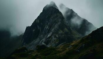traversant asturies' majestueux Montagne gamme, admiration inspirant beauté dans la nature généré par ai photo