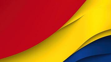 Colombie indépendance jour, nationale coloré drapeau proche en haut Contexte. ai généré. photo