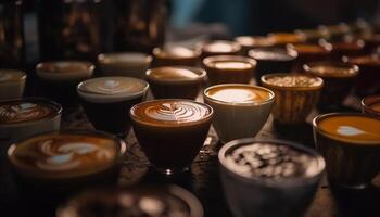 aromathérapie parfumé café, une encore la vie de mousseux rafraîchissement généré par ai photo