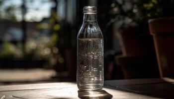 rafraîchissant boisson versé dans verre, la soif trempé généré par ai photo