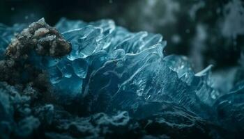 sous-marin abstrait de congelé beauté dans la nature généré par ai photo