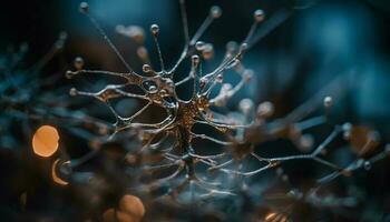 microbienne synapse révèle moléculaire la communication dans cellules généré par ai photo