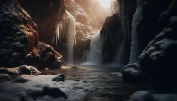 majestueux Montagne gamme, tranquille scène, beauté abonde généré par ai photo