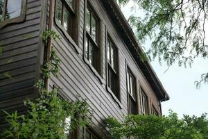 établir coup de une vieux en bois maison photo