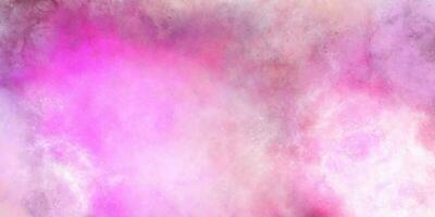 brillant univers et embrasé nébuleuse avec étoile poussière effet. rose, lilas, pente abstrait Contexte. fantastique ciel. photo