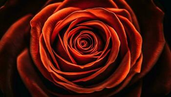 romantique Célibataire fleur symbolise l'amour et passion dans la nature beauté généré par ai photo