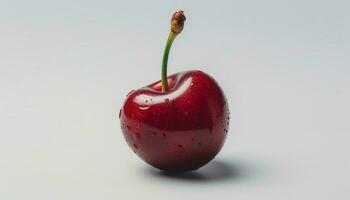 juteux Pomme reflète fraîcheur de la nature dans vibrant studio coup généré par ai photo
