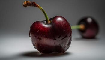 juteux mûr baie fruit, une sucré tentation pour en bonne santé en mangeant généré par ai photo