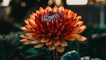 vibrant multi coloré dahlia fleurir, une cadeau de la nature beauté généré par ai photo